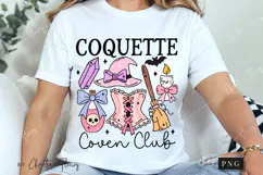 Coquette Coven Club Halloween PNG | Coquette Girly PNG Product Image 4