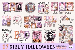 Girly Halloween PNG Bundle - 17 Coquette Halloween Designs Product Image 1