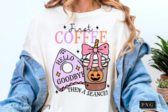 Coffee and Seances Halloween PNG | Coquette Girly PNG Product Image 4