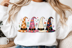 Girly Halloween Floral Witch Hat PNG Product Image 2