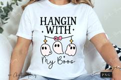 Hanging With My Boos Halloween PNG | Coquette Girly PNG Product Image 3