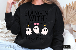 Hanging With My Boos Halloween PNG | Coquette Girly PNG Product Image 5