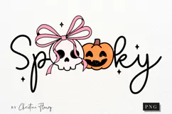 Coquette Spooky Halloween PNG | Coquette Girly PNG Product Image 1