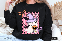 Girly Ghost Halloween PNG | Coquette Girly PNG Product Image 5