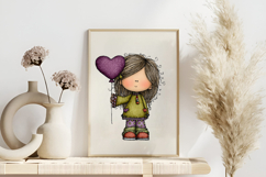 Girly Happy New Year girl Sublimation Product Image 3