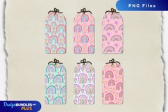 Girly Rainbow Patterned Shaped Tags Product Image 1