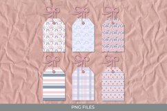Girly Rainbow Patterned Shaped Tags Product Image 1