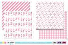 Girly scrapbook background paper collection