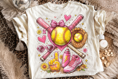 Softball Girly PNG Sublimation, Softball Mama PNG, Sports Product Image 2