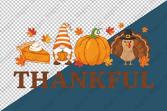 Girly Thanksgiving Thankful Png Product Image 4