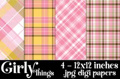 Girly Things Color Palette, 12x12 Plaid Patterns Backgrounds Product Image 1