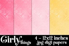 Girly Things Color Palette, 12x12 Pretty Pattern Background Product Image 1