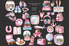 GlamArtZhanna, Travel clipart, Girly Travel Clipart, Pink Travel Clipart, Pink Summer PNG, Summer clip art, Vacation clipart, travel girl clip art, vacation girl image, Traveller Clipart, Travel PNG, Summer Graphics, Chic Travel Clipart, suitcase clip art