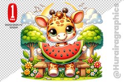 Girraffe Clipart - PNG File Product Image 1