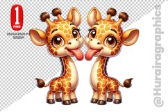 Girraffe Clipart - PNG File Product Image 1
