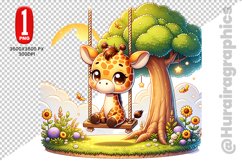 Girraffe Clipart - PNG File Product Image 1