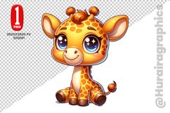 Girraffe Clipart - PNG File Product Image 1