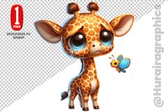 Girraffe Clipart - PNG File Product Image 1
