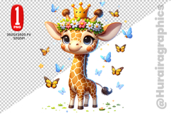 Girraffe Clipart - PNG File Product Image 1