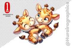 Girraffe Clipart - PNG File Product Image 1