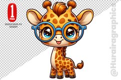 Girraffe Clipart - PNG File Product Image 1