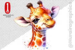 Girraffe Clipart - PNG File Product Image 1