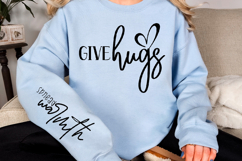 Give hugs Sleeve Svg Design Product Image 2