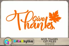 Give thanks SVG / Fall sign SVGth / Thanksgiving SVG Product Image 2