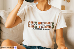 Give Thanks Thanksgiving Clipart And Lettering SVG Design Product Image 3