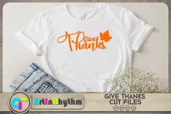 Give thanks SVG / Fall sign SVGth / Thanksgiving SVG Product Image 3