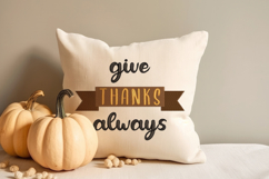 Give Thanks Always Embroidery