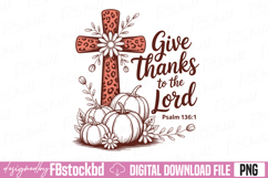 Give Thanks To The Lord PNG Product Image 1