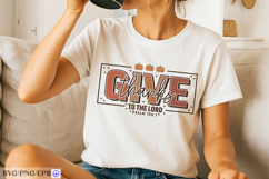Give Thanks To The Lord Christian Thanksgiving Bible Quote Product Image 2