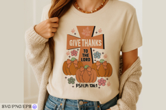 Give Thanks To The Lord Christian Thanksgiving Bible Quote Product Image 4