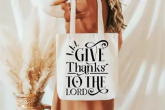 Give Thanks To The Lord SVG, Faith SVG Design Product Image 3