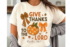 Give Thanks To The Lord Png, Jesus Png, Floral Christian Product Image 3