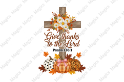 Give Thanks to the Lord Christian PNG Product Image 1