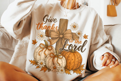 Give Thanks To The Lord PNG, Autumn Png, Thanksgiving, Fall Product Image 3