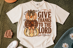 Give Thanks To The Lord Png,Christian Fall Sublimation Png Product Image 2