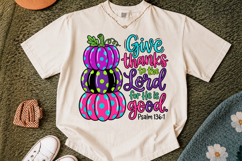 Give Thanks to the Lord PNG, Pumpkin Sublimation PNG Product Image 2