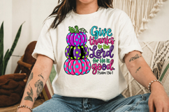 Give Thanks to the Lord PNG, Pumpkin Sublimation PNG Product Image 3