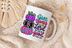 Give Thanks to the Lord PNG, Pumpkin Sublimation PNG Product Image 5