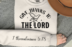 Give Thanks To The Lord Sleeve SVG Design Product Image 3