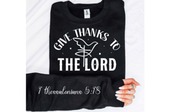 Give Thanks To The Lord Sleeve SVG Design Product Image 2