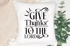 Give Thanks To The Lord SVG, Faith SVG Design Product Image 2