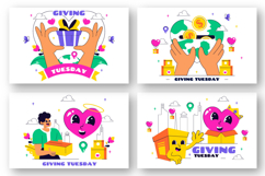 10 Happy Giving Tuesday Illustration Product Image 3
