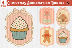 Coquette Christmas Clipart | Retro Christmas png Product Image 7