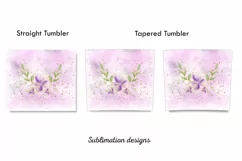 Flowers Sublimation tumbler ,20 oz skinny tumbler Product Image 2