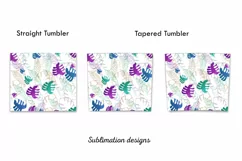 Palm leaves tumbler ,20 oz skinny tumbler sublimation Product Image 3