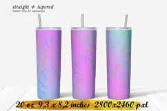 Palm leaves tumbler ,20 oz skinny tumbler sublimation Product Image 1